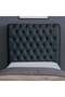 AURORA HEADBOARD CHANEL DARK GREY L-120 : H-125 CM - 2