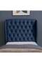 PLUTO HEADBOARD CHANEL NAVY BLUE L-120 : H-125 CM - 2