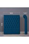 AURORA HEADBOARD VELVET BLUE L-120 : H-125 CM - 4