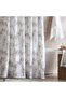 Botanic Canvas Shower Curtain 180X180cm- Grey