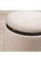 Sahara Boucle Pouf With Storage 35x35x38cm - Ecru - 2
