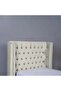 NEPTUNE HEADBOARD VELVET WHITE L-120 : H-125 CM