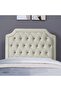 ANDROMEDA HEADBOARD VELVET WHITE L-120 : H-125 CM - 2
