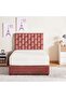 DIANA SINGLE BED VELVET PINK 90X200 CM - 2