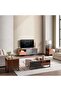 Rosil Coffee Table Medium Curved Legs - Walnut - 6