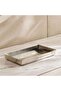 Meteor Metal Towel Tray 27x15x3cm - Silver - 4