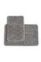 Ada Cozysoft 2-piece Set Bathmat 50X80 and 40X60 cm- Grey - 3