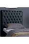 AURORA HEADBOARD CHANEL DARK GREY L-120 : H-125 CM