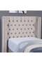 NEPTUNE HEADBOARD VELVET BEIGE L-90 : H-125 CM - 2