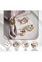 Collins 4-Piece Napkin Ring Set D4.5cm - Gold - 4
