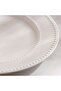Perlee Beaded New Bone China Dinner Plate Dia26.6cm -white - 2