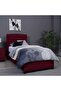 BIANCA HEADBOARD VELVET MAROON L-100 : H-125 CM - 5