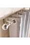 Modern Ball 19/16mm Extendable Single Curtain Rod 132x365cm - Satin Silver