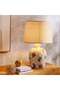Zenny E-27 Ceramic Table Lamp 35x35x56cm - Grey - 2