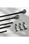Felix Ball 25/22mm Extendable Double Curtain Rod 110x320cm - Black Nickle - 3