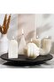 Willa White Ribbed Arch Shaped Deco Candle 190gm - 8hrs - 2
