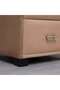 EMIRATES DOUBLE DRAWER NIGHT STAND-VELVET~GOLD - 5