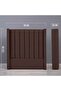 Venus Headboard Velvet Brown L-120 : H-125 Cm - 4