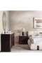 Adara Ceramic Top 6 Drawers Dresser With Mirror - Beige & Brown - 7