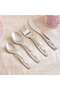 Giraffe 4-piece Kids Cutlery Set - Chrome
