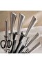 Lerato 7-Piece Knife With Stainless Steel Block Set -Chrome - 2