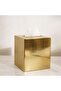 Meteor Metal Tissue Box Cover 12.5x12.5x14cm - Gold - 2