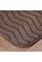 Basin 2-Piece Set Bathmat 50X80cm and 40X60cm - Brown - 2