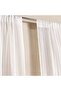 Serene Crimp Rod Pocket Sheer Curtain Pair 135x240cm-white - 2