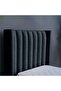VENUS HEADBOARD CHANEL DARK GREY L-120 : H-125 CM - 3