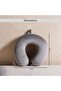 Trek Memory Foam Travel Pillow 30x30x9cm - Grey - 6
