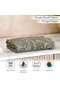 Serene Linen Jacquard Hand Towel 50x90 Cm - Olive - 5