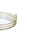 Solana Round Metal Tray With Glass Mirror Dia35x3cm- Gold - 5