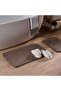 Basin 2-Piece Set Bathmat 50X80cm and 40X60cm - Brown