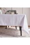 Pearl Jacquard Table Cover 170x300cm - White