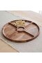 Rabaha Acacia Chip Dip Serving Platter Dia40.6x2.5cm - Natural