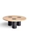 Cecilee Coffee Table Travertine Large - Beige & Black - 5
