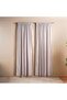 Hailey Sheer 2 Piece Curtain Set 135x300cm - Grey - 3