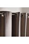 Lacquer Textured Blackout 2 Piece Curtain Set 135X300cm - Brown - 2