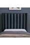 VENUS HEADBOARD CHANEL DARK GREY L-120 : H-125 CM - 2