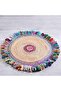 AMARA CHINDI & JUTE ROUND RUG MULTI D90CM - 2