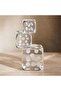 Eton Crystal Glass Decor Dice 10x8x19cm - Clear - 3