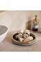 Sterling Ombre Glass Round Tray 26.5x26.5x4.5cm - Clear/black