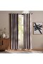 Larson Twill Blackout 2 Piece Curtain Set 135x240cm - Brown
