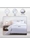 Luxe Cotton Tencel 3-piece Duvet Cover Set 200x200cm - White - 4