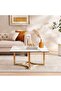 Topsy New Coffee Table - White Gold - 2