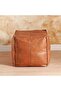 Astic Leather Pouf 48x48x44cm - Tan - 4