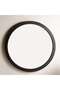 Meggy Wooden Wall Mirror Dia 152.5cm - Black - 4