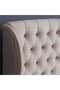PLUTO HEADBOARD CHANEL BEIGE L-120 : H-125 CM - 4