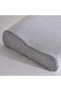 Cozy Striped Memory Foam Pillow 50x30x10+6cm - White - 2
