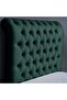 AURORA HEADBOARD CHANEL OLIVE GREEN L-120 : H-125 CM - 3